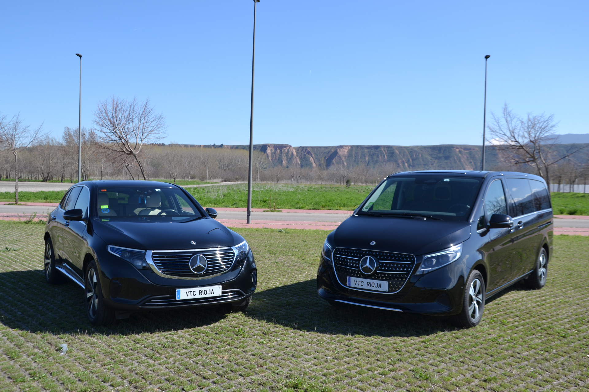 Flota VTC Rioja: Mercedes EQC y Clase V para transporte de bodas en La Rioja